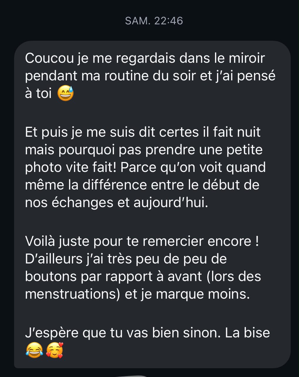 Témoignage d'une cliente Sohybe